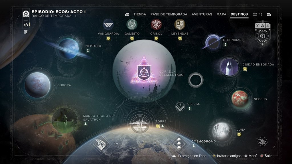 The Final Shape - Destination Map | #Destiny2 (Via @DestinyPLATAM - Credit)