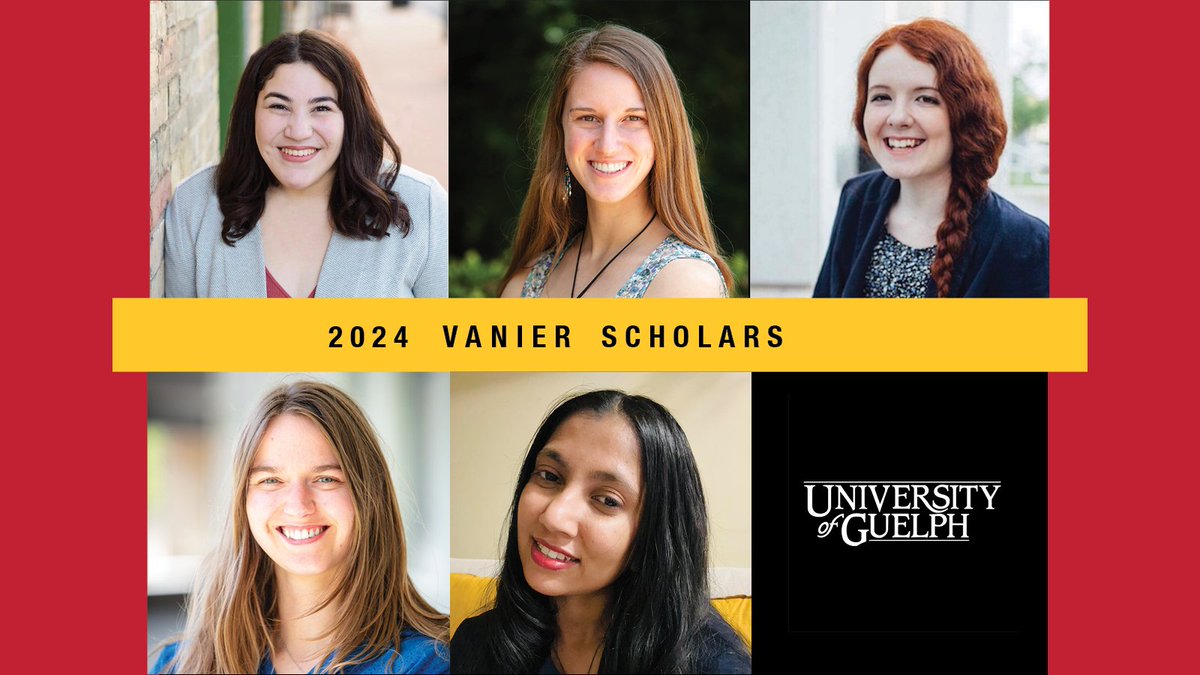 👏🏼We congratulate our #UofGuelph grad students who have been awarded the prestigious Vanier Scholarship:
Linda-Paola Sosa Hernandez, Psychology
Alexandria Cosby, Integrative Biology
Catherine Hall, Psychology
Shayla Jackson, Integrative Biology
Sujani Rathnayake, MCB