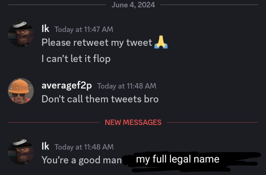 the average f2p tweet media
