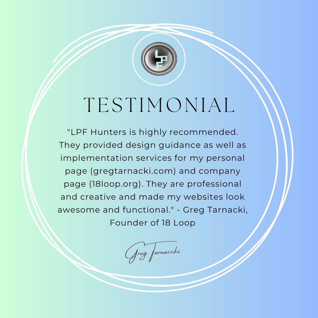 LPFHunters.com is a web design service that helps small businesses create an online presence.  With our expertise and experience, we make sure that your business website looks professional and modern. Contact us today!📶👔👍 #onlinepresence #webdesign #businesswebsite