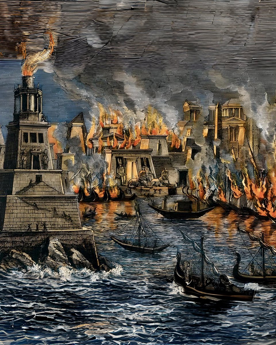 What was lost when the Library of Alexandria burned?

Well — our entire knowledge of the Greco-Roman world comes from about 500 volumes. 700,000 scrolls were potentially lost at Alexandria alone.

Here's what was in there... (thread) 🧵