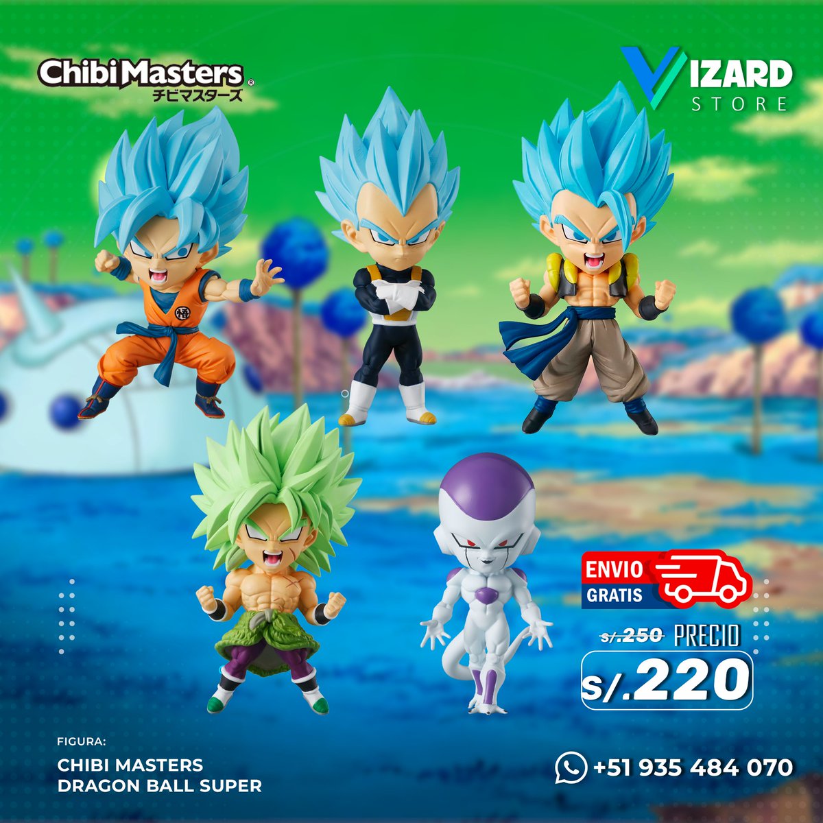 VizardStore's tweet photo. 🉐 ¡Vizard Store te trae la colección de Figuras de Dragon Ball Z 🐉
✨ Colección Chibi Masters https://t.co/yr6kuWI8nu