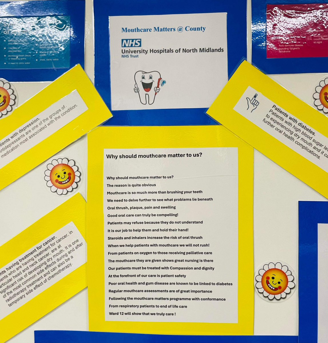 Nicola Robinson (@mrs_rbsn) on Twitter photo Great Mouth Care Matters board on Ward 12 at County. They even have mouth care as an Improving Together driver <a href="/UHNMQIAcademy/">Improving Together</a> <a href="/UHNM_NHS/">UHNM NHS Trust 🏥</a> <a href="/MCM_HEKSS/">MouthCareMatters</a> Great Mouth Care Matters board on Ward 12 at County. They even have mouth care as an Improving Together driver <a href="/UHNMQIAcademy/">Improving Together</a> <a href="/UHNM_NHS/">UHNM NHS Trust 🏥</a> <a href="/MCM_HEKSS/">MouthCareMatters</a>