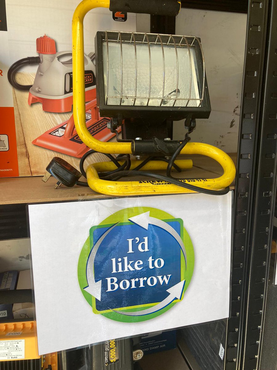 TotallyLocal_LB's tweet image. Imagine 💭💬 if you could borrow items to help #savewaste and #saveenvironment (and also your #wallet) via local #LibraryofThings🪛💚  @TotallyLocal_LB are STILL on lookout for suitable venue. Can you help? Here's photos from "I'd Like To Borrow CIC" @BucksRailCentre to inspire😀