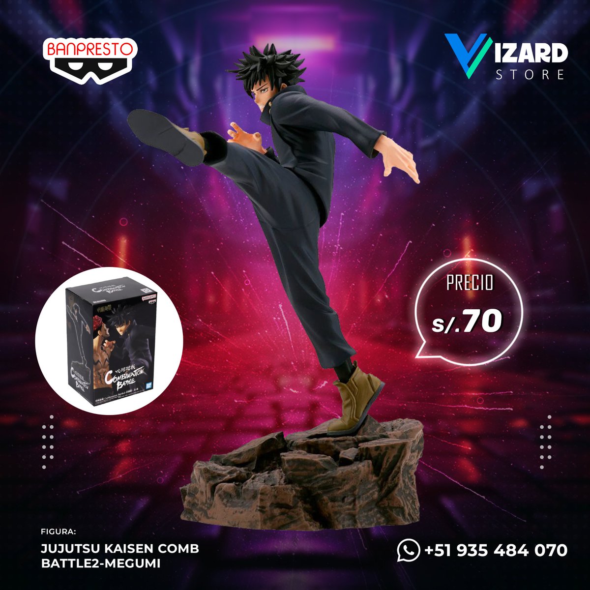 VizardStore's tweet photo. 👹 ¡Vizard Store te trae la colección de Figuras de Jujutsu Kaisen! 👹
✨ Colección Banpresto
📦 Realizamos envíos a todo el PERÚ por Olva Courier o Shalom (Se gestiona con el cliente)
📦 Entregas en estaciones del tren (previa coordinación)
Pedidos al WhatsApp +51 935 484 070 https://t.co/R5BnVP32mX