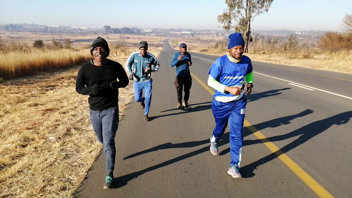 22/27 <a href="/TlhakoMr/">kelebogile Tlhako</a> from Thabaleshoba Village, going for his 3rd consecutive <a href="/ComradesRace/">ComradesRace</a>
You have put in the training, the Tlhakos are looking at you, you have inspired them <a href="/CubTrading/">Cub Trading & Embroidery</a>
Goodluck Motshadibe! Lerato ke leo 💙 🤍 💚 
#FromHereWeRise #ReDiKwena #IPaintedMyRun #TrapnLos