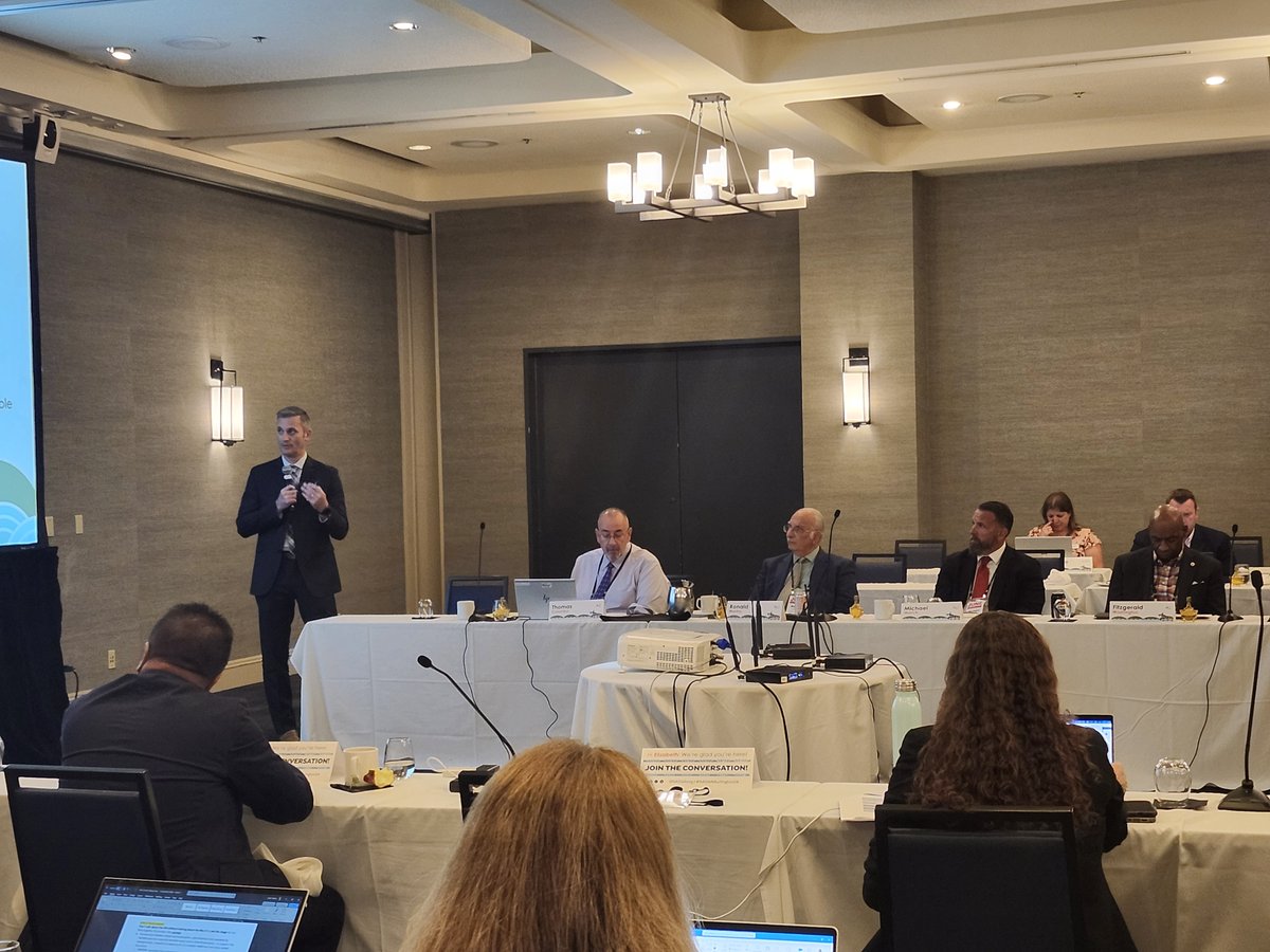 NASWAORG's tweet photo. Staff provided updates on #NASWA projects at the Board of Directors meeting.

✅Evan Littrell (Tiger Team/ARPA Support)
✅Amber Gaither &amp; Paul Daniels (NLx/NLx Research Hub) 
✅Julie Squire (Paid Family Medical Leave)
✅Ben Peirce (Open UI Initiative)

#NASWABurlington24 https://t.co/t6teaZxkYT