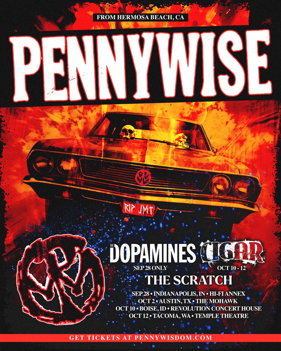 Couple of off shows with <a href="/Pennywise/">Pennywise</a> this FALL (as they say in the states) 🇺🇸