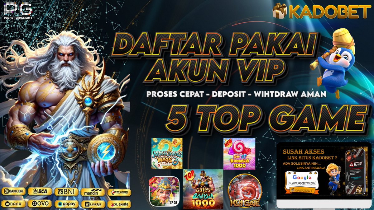 KadobetOfficial's tweet image. 🎰 Daftar sekarang di Kadobet dengan akun VIP dan rasakan sensasi menang terus! 🏆💰 Nikmati bonus eksklusif, permainan slot gacor, dan layanan terbaik. Jangan lewatkan kesempatan ini! 🚀 #Kadobet #AkunVIP #SlotOnline #GampangMenang

heylink.me/kadobetceria