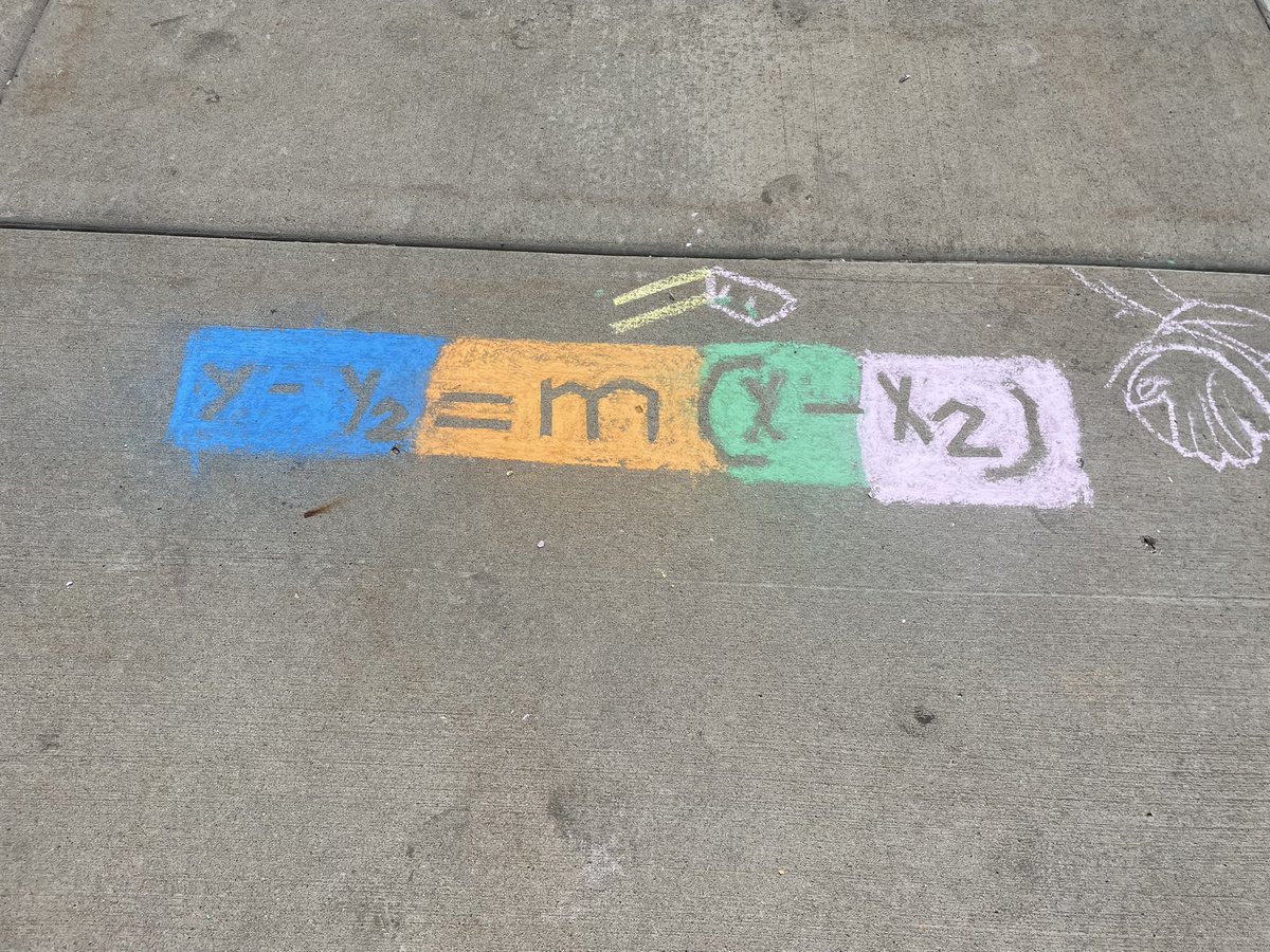 Our amazing PRMS math students continue learning and practicing skills making their math sidewalk art exhibits!