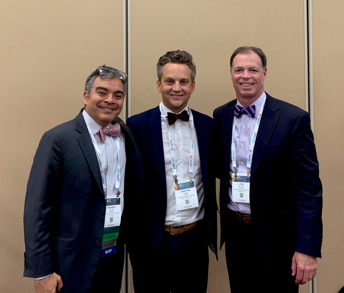 They are all really fun-guys #ATC2024Philly

<a href="/RicardoLaHozMD/">Ricardo M. La Hoz</a> <a href="/jonathanhandMD/">Jonathan Hand</a> @jobadd