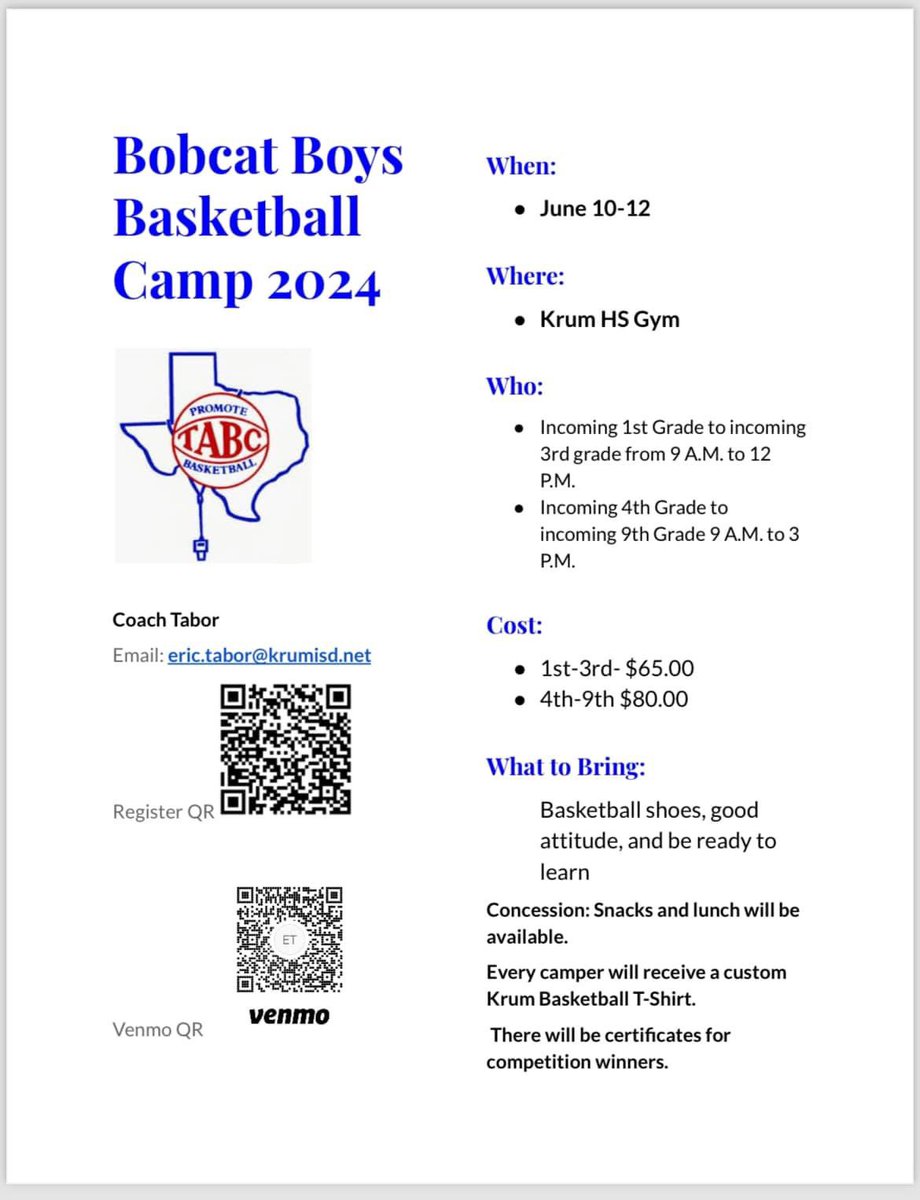 Krum Boys High School Basketball tweet media