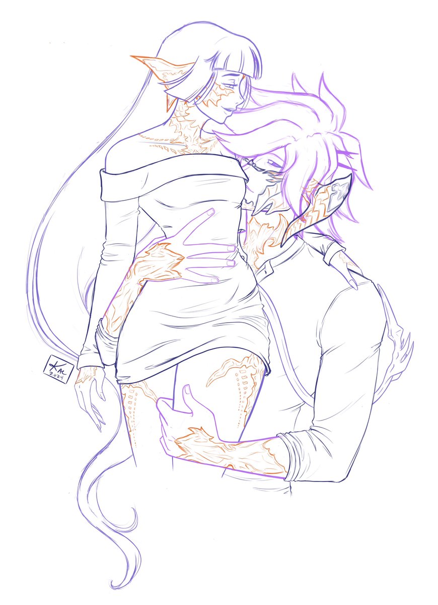 kagedart's tweet photo. Finished the sketch, gonna work on lineart today. 💜🖤

#sidanzu | #sidwol https://t.co/USV2lcAjms