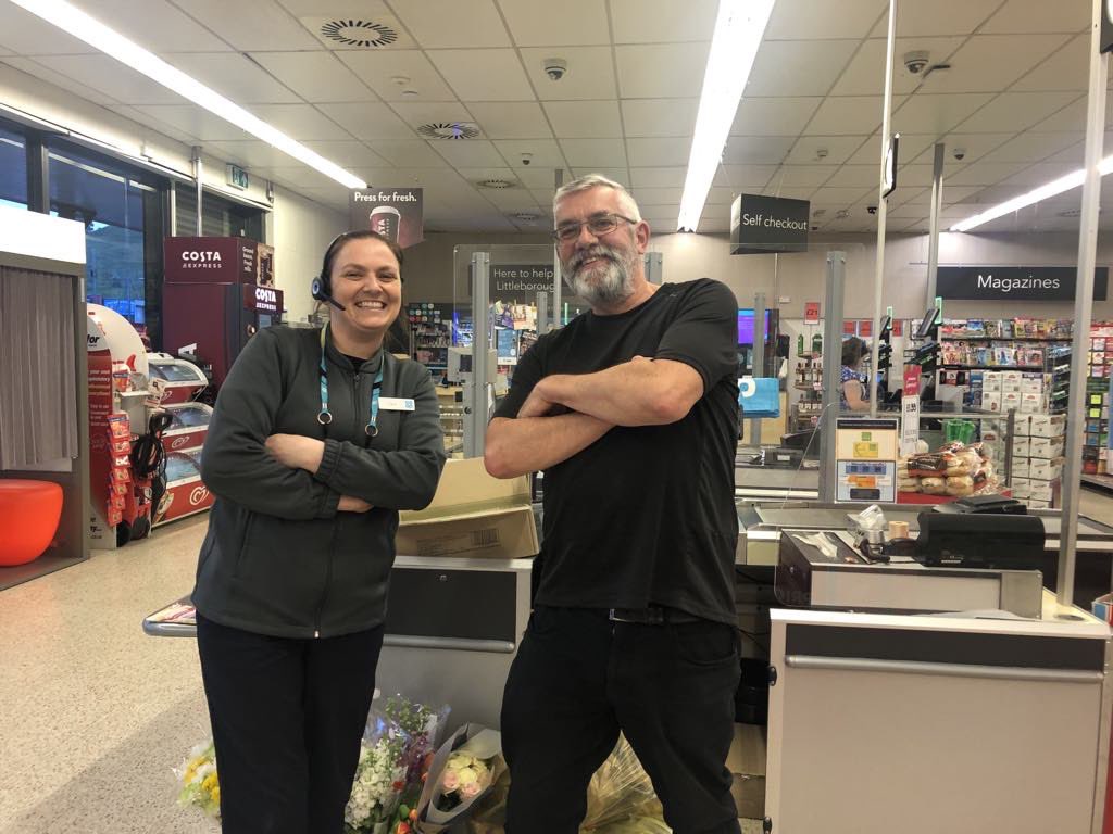 Meet our very own <a href="/coopuk/">Co-op</a> super hero 🦸‍♂️ John Shaw who collects our food surplus every week from #littleborough store to pass on to groups and individuals who are in need #nofoodwaste here 💙🤍🩵