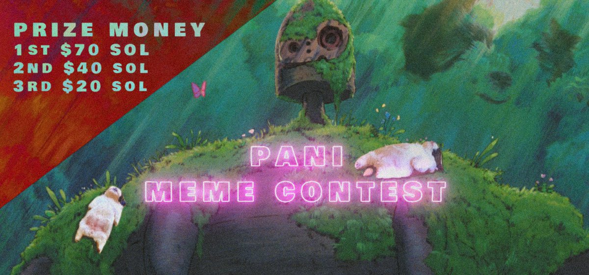 pani_onsol's tweet image. PANI MEME CONTEST ✨

Time to add some more jpegs to an already stacked collection.

Top 3 placed entries will be paid in $SOL
$70 / $40 / $20

Deadline is this Saturday @ 1700 EST

RULES / GUIDELINES:
• Must be following this account
• Must retweet this tweet
• Reply to this…
