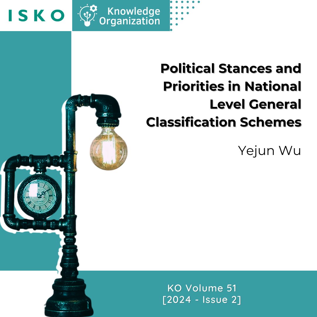 ko_isko_'s tweet photo. Political Stances and Priorities in National Level General Classification Schemes

Yejun Wu

Available at: https://t.co/30GtD5Y5Z3

#KO #KnowledgeOrganization #isko #informationscience #political #stances #priorities #nationallevel #classification #schemes https://t.co/MsWPhdpuJY