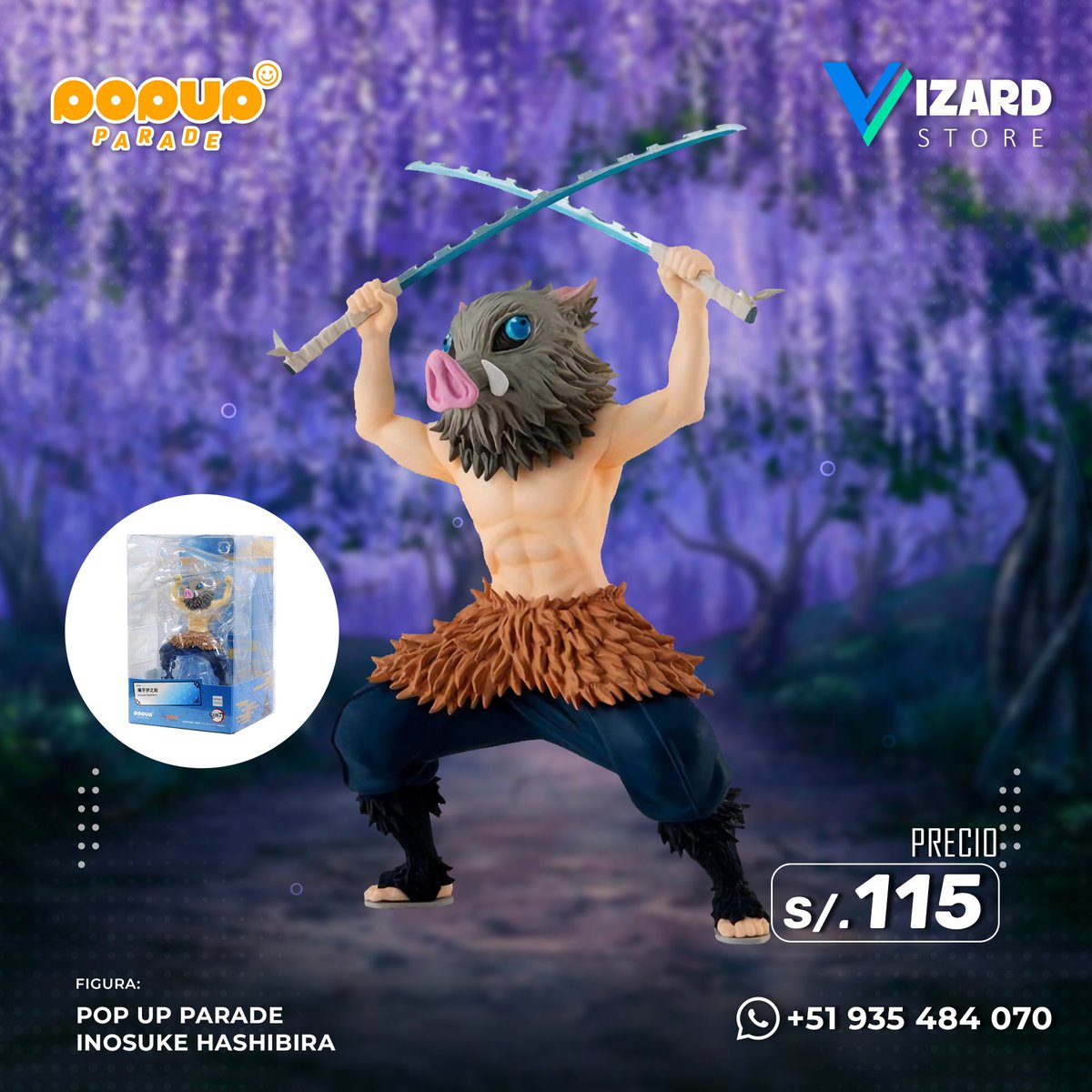 VizardStore's tweet photo. 👹¡Descubre el universo de Demon Slayer en Vizard Store! 
✨ Figuras Banpresto
📦 Realizamos envíos a todo el PERÚ por Olva Courier o Shalom (Se gestiona con el cliente)
📦 Entregas en estaciones del tren (previa coordinación)
Pedidos al WhatsApp +51 935 484 070 https://t.co/jig1jKVReQ
