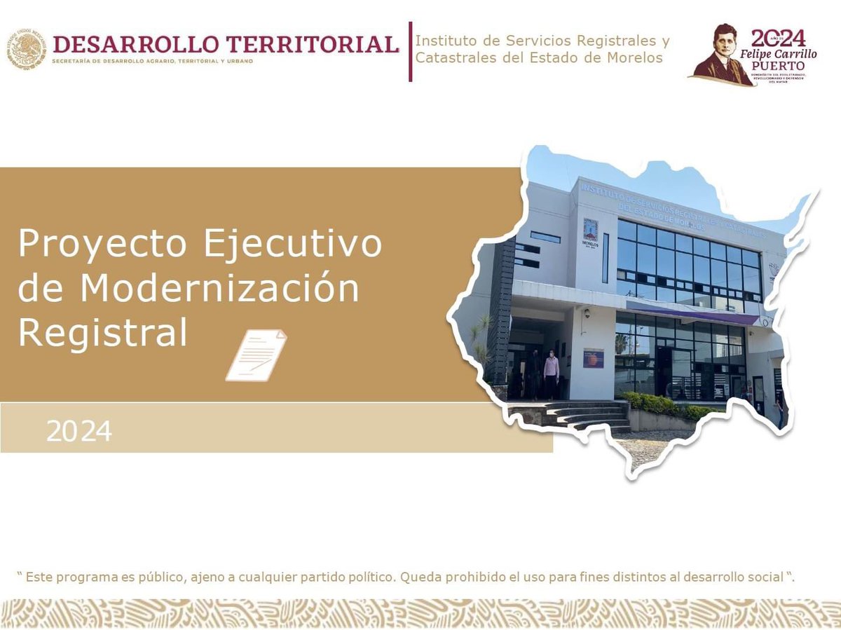 SG_Morelos's tweet photo. Firma ISRyC convenio de colaboración con Sedatu para el programa de modernización de los registros públicos y catastros

https://t.co/t3l76g7ySi… https://t.co/t8MbyzG5g8