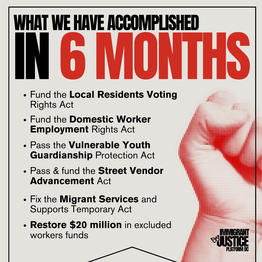 👋We’re a collective of immigrants &amp; immigrant rights groups advocating for a shared platform of policy and budget priorities that benefit the DC immigrant community!  

Learn more about our work, who we are &amp; how we came together ▶️ bit.ly/immjusticedc