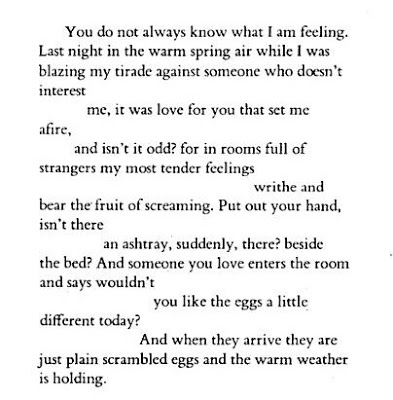 aliner's tweet image. The way my mind writhes in nostalgia when returning to Frank O'Hara's sonnet, "For Grace, After a Party." 🖤