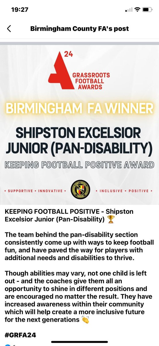 SefcPan's tweet photo. It all started from a chat on the golf course and at home nothing is possible without the local communities and businesses that support us unconditionally, but most of all the parents and our amazing youngsters
#EveryoneCounts @sandwe @ShipstonFC @BirminghamFA https://t.co/3wxPKHaLYL