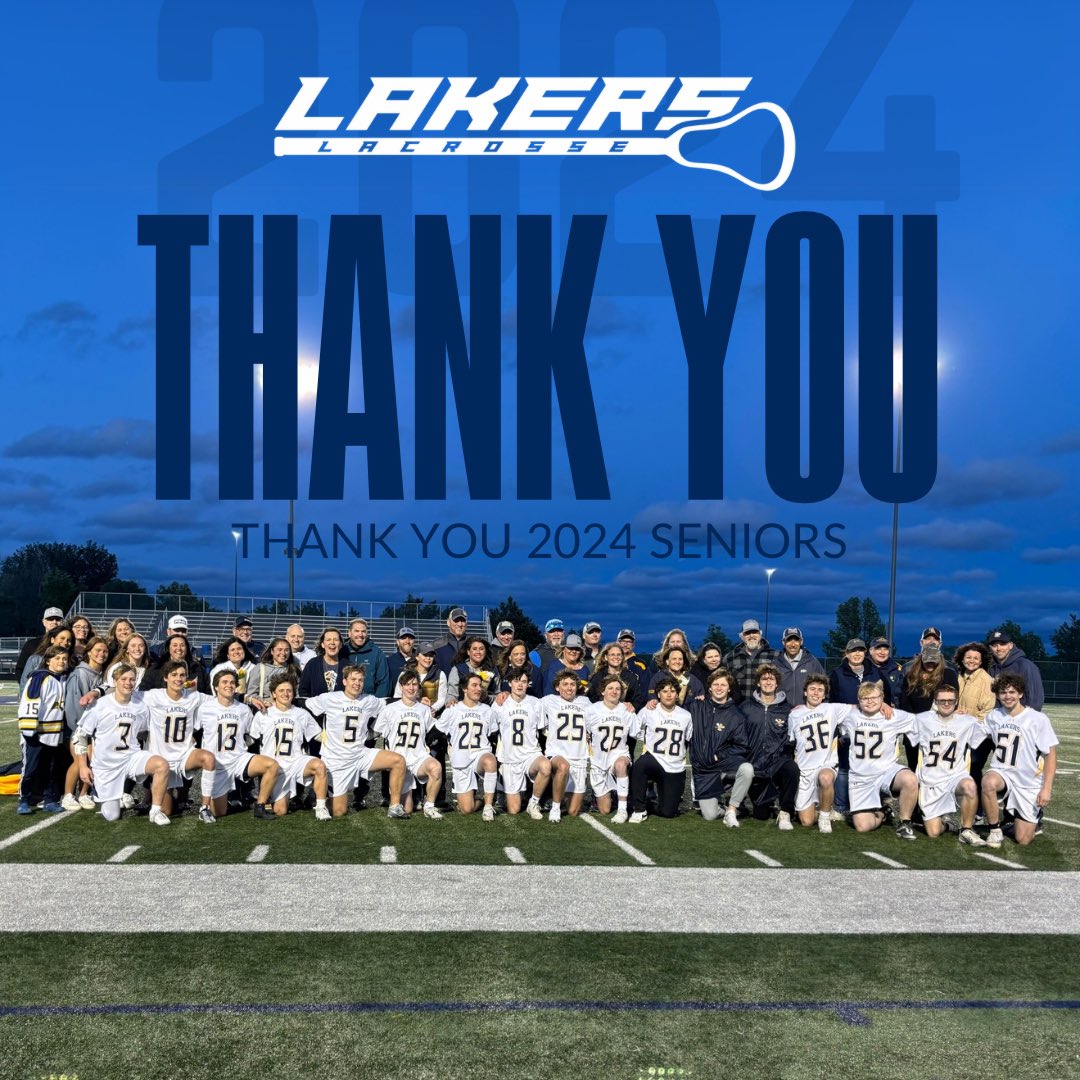 Thank you seniors for an amazing year and all you have invested in this program. Looking forward to cheering you on in your future endeavors. Bright future ahead. Once a Laker always a Laker.