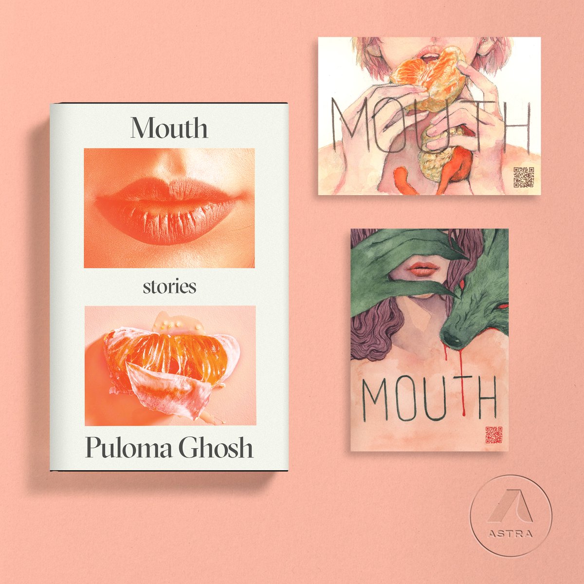 astrahousebooks's tweet image. 👄 Preorder a copy of MOUTH by Puloma Ghosh from your retailer of choice between June 4–June 10 and enter to win signed postcards with original art from @pulomeow 🫦 docs.google.com/forms/d/1UqAfj…
