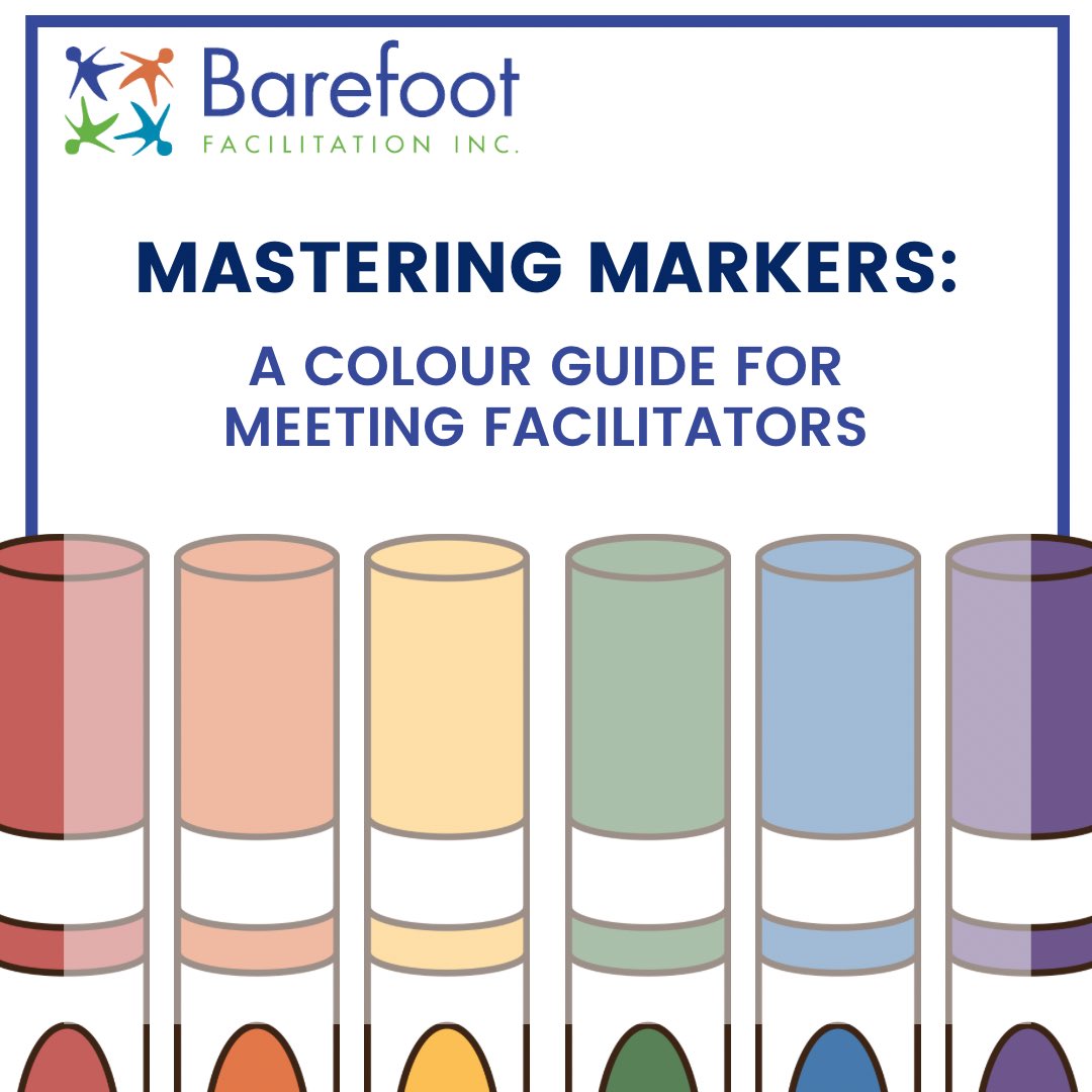 BarefootFacil's tweet image. As a facilitator, the colours you choose can make or break participant engagement and comprehension.  Discover Gerard Murphy’s top tips for using coloured markers effectively to boost your facilitation game! 

Check out our latest blog post trybarefoot.com/our-blog/maste…

#WorkshopTips