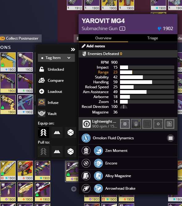 applying the curated roll of a gun on DIM actually changes the perks in game LOLLLL