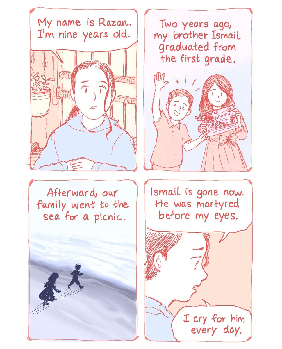 the_gauntlets's tweet image. A comic for Razan and Ismail. 1/2
