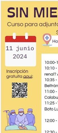 nefropeset's tweet photo. ⏳Queda una semanita para el curso de trasplante del Peset; encantados de recibiros y compartir experiencia y conocimiento! 😁🤗Inscripción gratuita a través del QR! @GVADrPeset @SVNefro @SETrasplante @ONT_esp https://t.co/LCKtihle7D