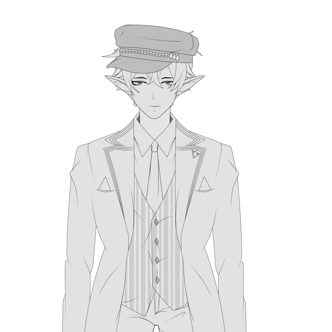 Emilyvtuber01's tweet photo. So here's the sketch of the Vtuber model. I'm still working on it! I'll upload it after coloring. Stay tuned!

#Vtubers #Live2Dcommission https://t.co/r18Q5XisOr