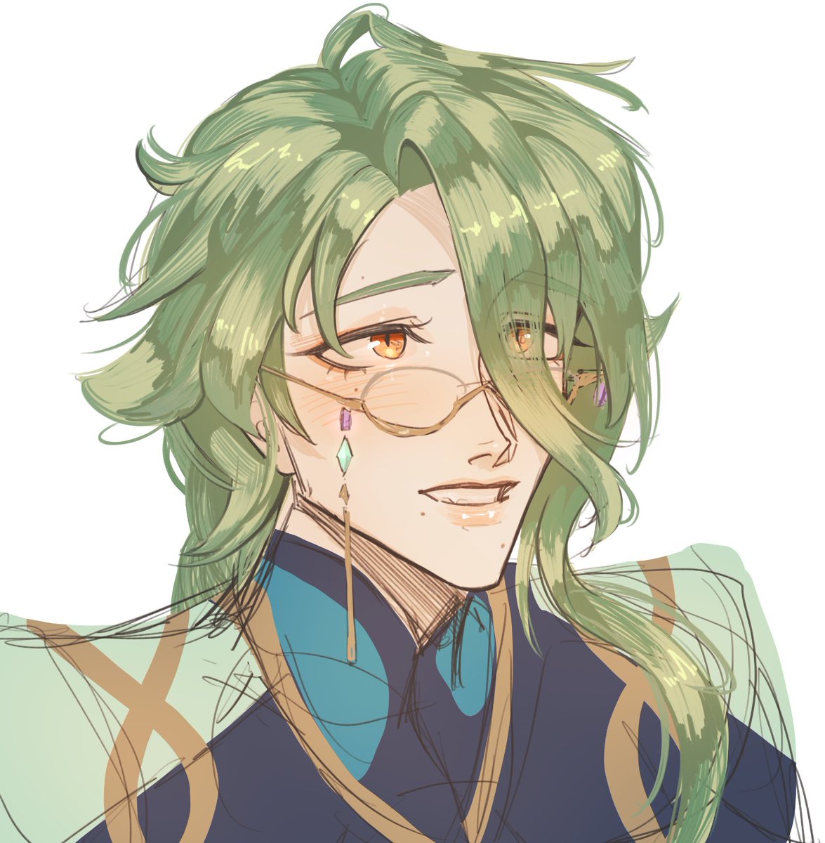ochaiit's tweet photo. Baizhu doodle (I‘m working on some Baizhu… nsfw? 😃) || #原神 #GenshinImpact #GenshinImpactFanart #Baizhu #Baizhugenshinimpact ( #nsfw ) #liyue #bl #art #digitalart #csp https://t.co/3rKH07OxYk