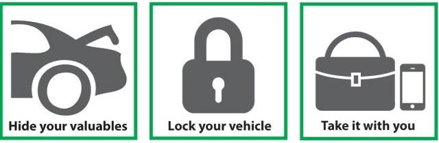 We have seen a recent uptick in theft from vehicles throughout the district.