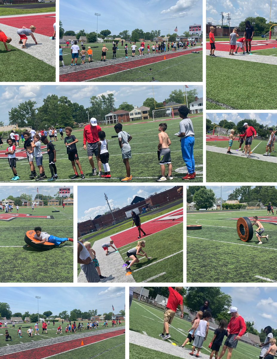 Day 2 of football camp! <a href="/Coach_Berger/">Tucker Berger</a>