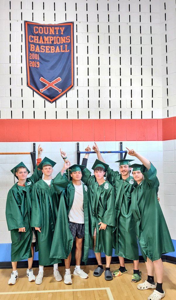 MillCreekMSCCPS's tweet photo. Some of the ⚾ team members from the 2019 MS county championship team posed under their banner. @mcms_media @pax_baseball https://t.co/nisCFiCITb