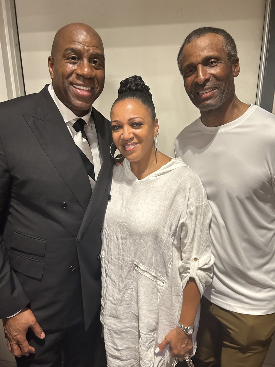 It was great running into my friend of many years and former NBA player Eddie Johnson and his wife, Joy, at Arizona State University yesterday! Eddie and I played together in the Albert Schweitzer Tournament in Germany, representing the US as high school seniors and winning the