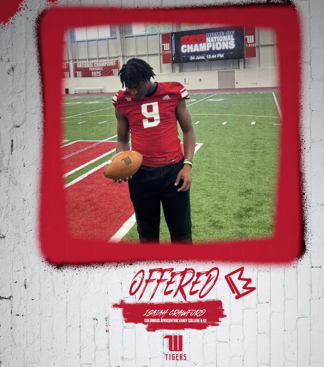 CAECFootball's tweet photo. 17 conference Championships, 5 national championships, top 20 all time in NCAA Football total wins regardless of division. 2025 LB Isaiah Crawford @d1boundz15 has been offered by the great football program at Wittenberg University! https://t.co/DFeog1SWAP