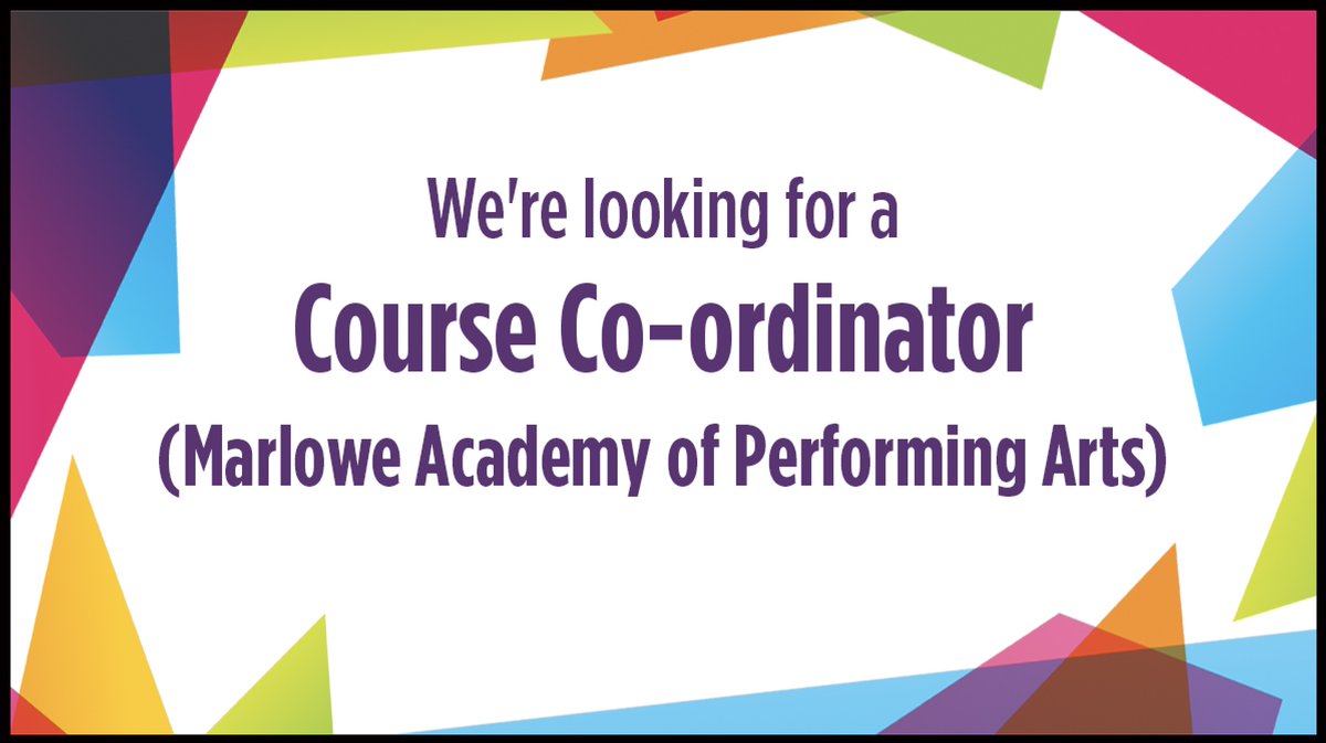 🎭 We're hiring! Join our team 🎭

If you have a talent for managing projects with artists and inspiring young minds, we'd love to hear from you!

Discover more and apply here: bit.ly/3Vctixc

#hiring #education #theatre