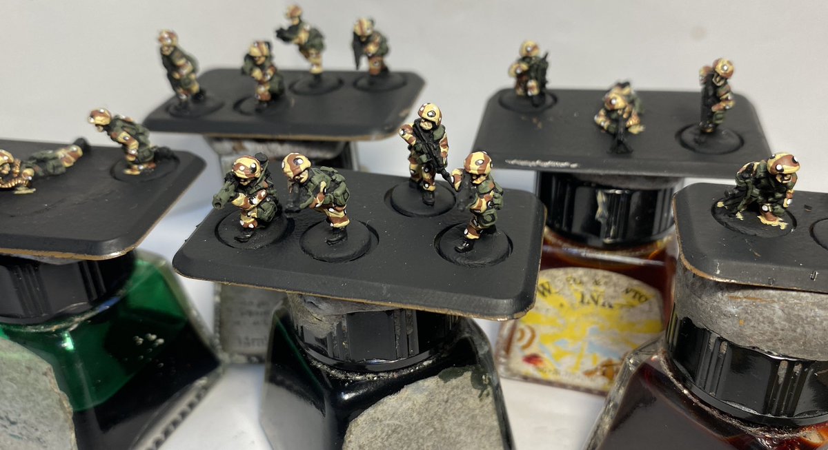 PaintsDb's tweet photo. Back to the infantry tonight, more 15mm team Yankee US marines done. 5 more stands to paint tomorrow then it’s onto the vehicles next week!
#teamyankee #modernwargaming #coldwarwargaming https://t.co/QSAHPtrjii