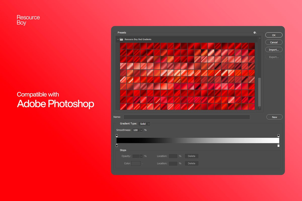 Resource_Boy's tweet photo. Turn up the heat in your designs with 200 sizzling Red Photoshop Gradients! 🔥 Free to download and ready to transform your art.🎨✨
https://t.co/XHKzZDRbAG
 #PhotoshopMagic #GraphicDesign #FreeDownload #DesignTools #CreativeInspo #PhotoshopGradients #DigitalArt #GraphicDesigner https://t.co/8Tg4Y9ed9a