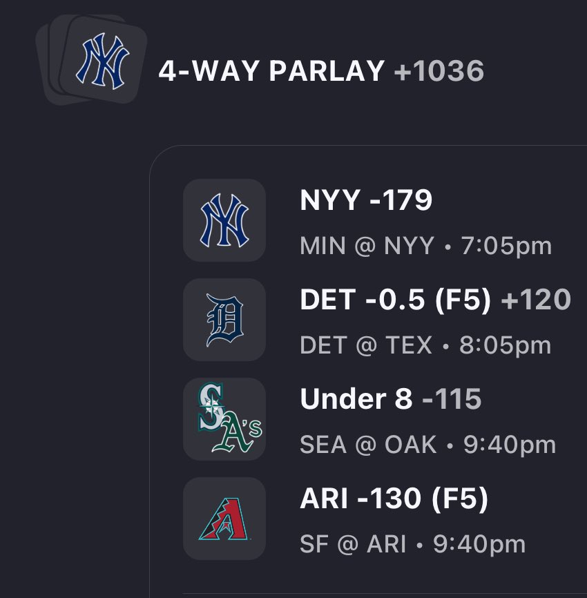 throwthelaundry's tweet photo. LOCK IT IN. 🔥💰
.
.
.
#bignukepicks #parlay #lock #sportsbetting #bettingcommunity #dailypicks #bettingadvice #gambling #bettingtips #mlb https://t.co/qBZY0ij29g