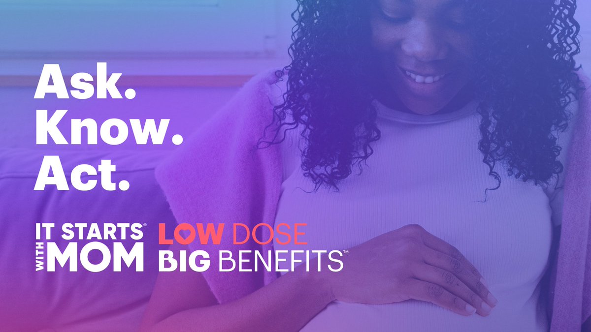 Screen early for #preeclampsia risk factors, educate patients about their options, and prescribe low dose aspirin when appropriate. Visit marchofdimes.org for more information, including studies on safety, efficacy, patient risk factors, and more. #itstartswithmom