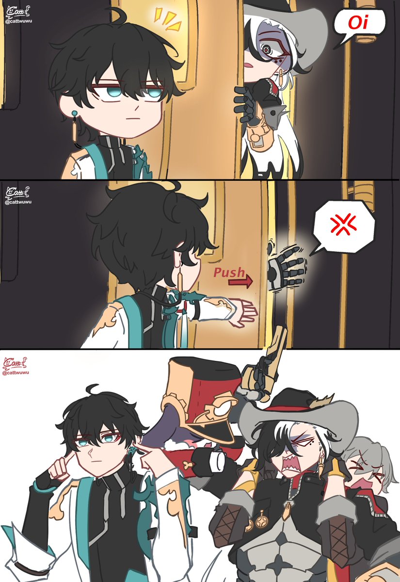 cattwuwu's tweet photo. Rejected!
#HonkaiStaRrail #boothill #danheng #Caelus https://t.co/SVExJOH0u2