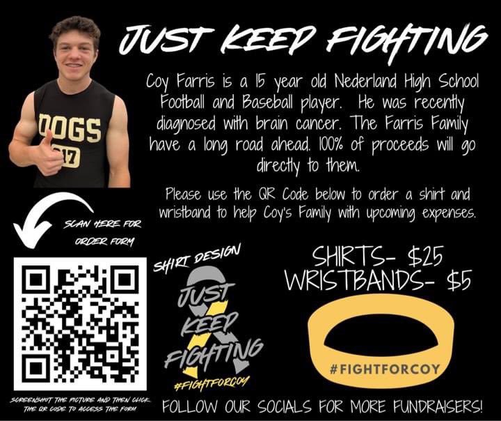 EllisWalker04's tweet image. My teammate Coy Farris had been diagnosed with brain cancer. If you have the means supporting him and his family will be appreciated.
#DogStrong #FightForCoy
