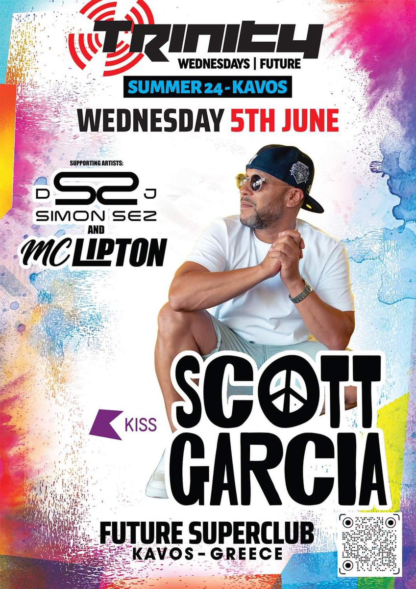 Tomorrow we welcome the return of the legendary <a href="/_scottgarcia/">Scott Garcia</a> to <a href="/clubtrinity/">Club Trinity</a> at Future Nightclub. 

Doors open from midnight 🔥 

Tickets: kavosnightlife.com