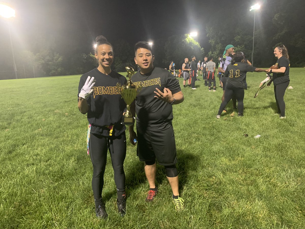 PlayRFFL's tweet photo. Congrats to 2024 Spring Weeknight COED Champions - COED Bombers

Playoff MVP- Jahziel P. and Mark S. https://t.co/zL7sQKityP