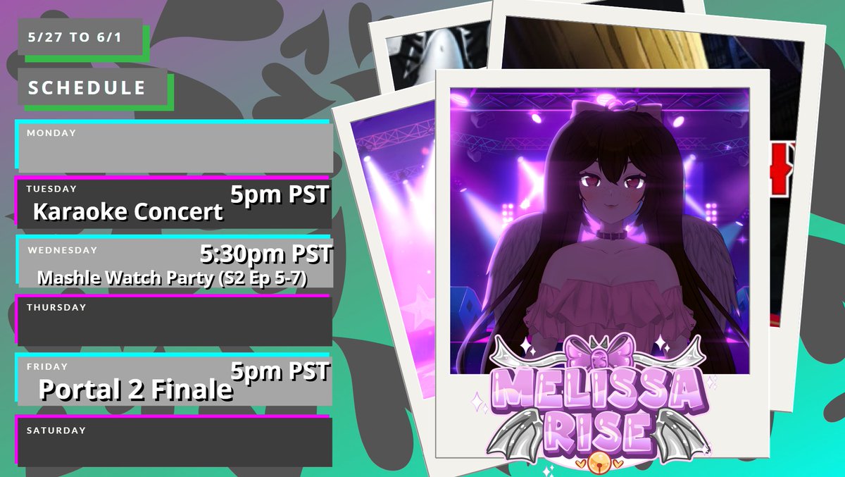It's late but it's here!!!
Come watch me sing and yap this week!