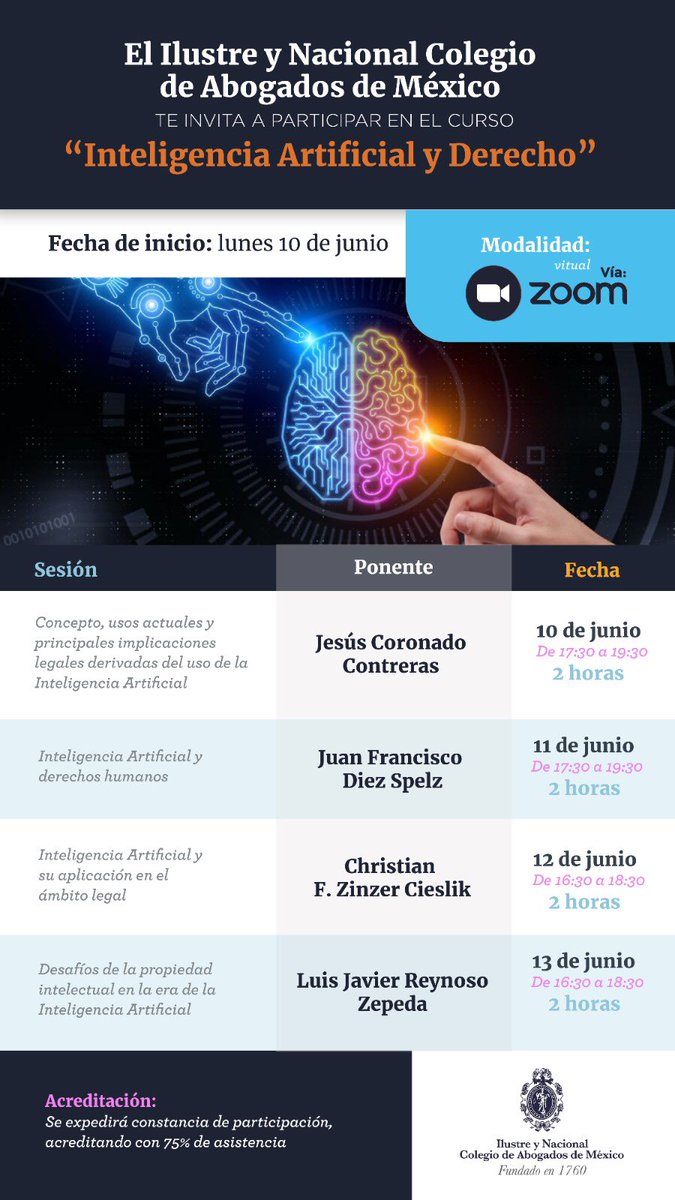Amable invitación. 

Un curso del <a href="/INCAM_Abogados/">Colegio de Abogados</a>