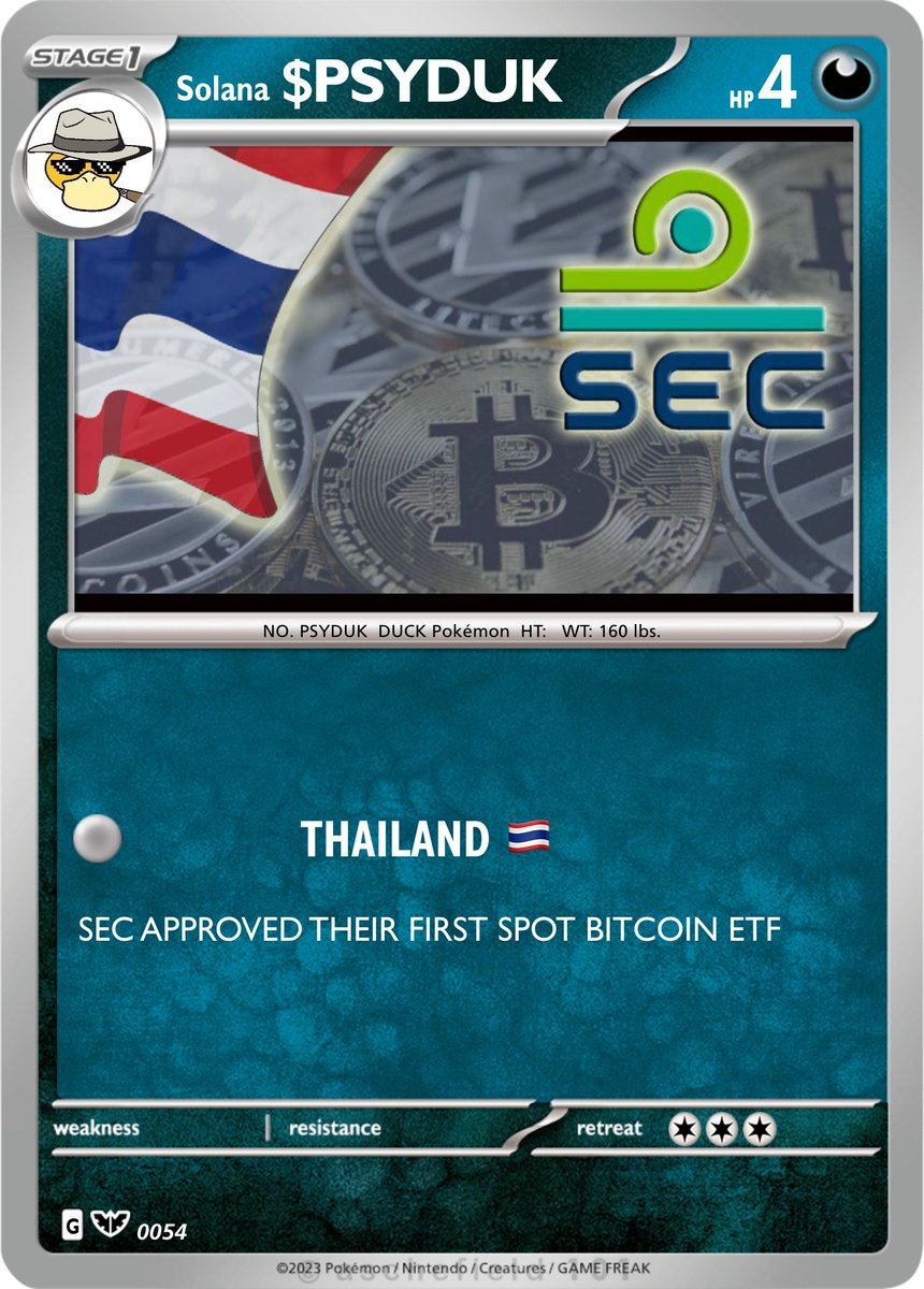 $PSYDUK is BULLISH 

#PSYDUK #BTCETF #SOLANA #COMIC #POKEMON #CRYPTO #THAILAND
